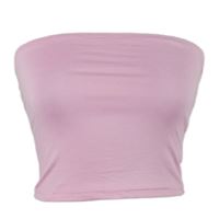Dámský světlerůžový bandeau top Shein 