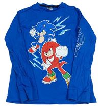 Modré triko se Sonicem 