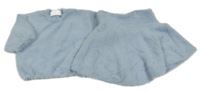 2set- modrý chlupatý svetr+ sukně H&M