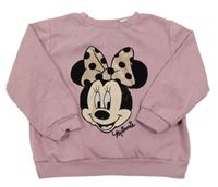 Růžová mikina s Minnie H&M