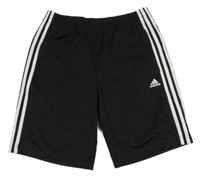 Černo-bílé sportovní kraťasy Adidas