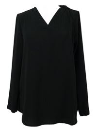 Dámská černá pruhovaná halenka Adrianna Papell