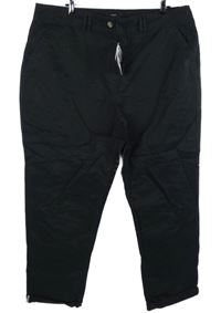 Nové - Dámské černé plátěné kalhoty Next 