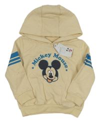 Nové - Světlebéžová mikina s Mickeym a kapucí Disney