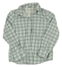 Světlekhaki bílá kostkovaná košile Kiabi 