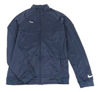 Tmavošedá propínací sportovní mikina s logem Nike