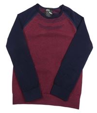 Vinovo-tmavomodré spodní funkční triko Lupilu