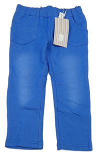 Nové - modré tregíny riflového vzhledu 