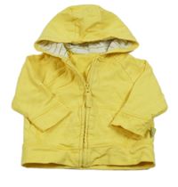 Žlutá propínací mikina s kapucí Mothercare