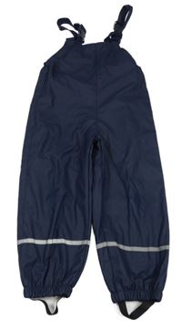 Tmavomodré nepromokavé laclové kalhoty 