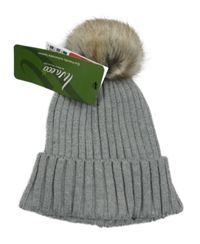 Nové - Šedá třpytivá čepice s bambulí H&M