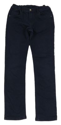 Tmavomodré teplákovo/riflové kalhoty C&A