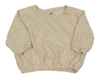 Béžové puntíkaté mikinotriko H&M