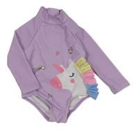 Lila UV plavky s jednorožcem Primark