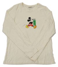 Nové - Vanilkové triko s Mickeym Disney