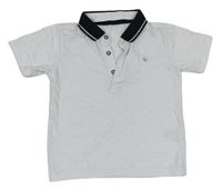 Bílo-černé polo tričko se vzorem Matalan