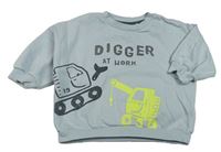 Světlemodrá oversize mikina s bagry Next