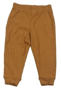 Béžové žebrované tepláky Primark