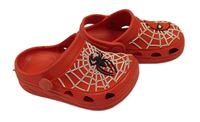 Červené gumové nazouváky se Spider-manem M&S vel. 23