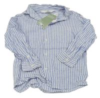 Modro-bílá pruhovaná košile H&M