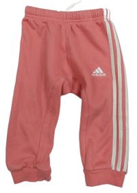 Lososové tepláky s logem Adidas