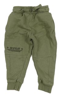 Khaki tepláky s nápisem George 