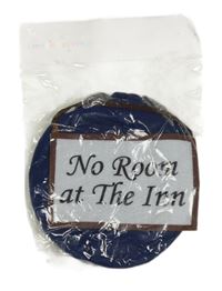 Nové - Kostým - 2set - Tmavomodro-šedá čepice + visačka No Room at the Inn