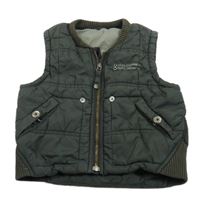 Khaki šusťáková zateplená vesta Mexx 