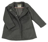 Šedý vlněný zateplený kabát Hust and Claire