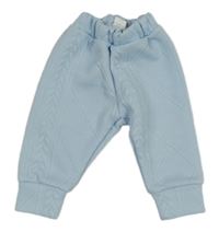 Světlemodré vzorované tepláky Shein