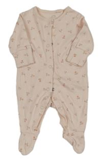 Světlerůžový overal s kytičkami Next