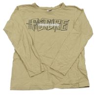 Béžové triko s nápisem Chapter Young