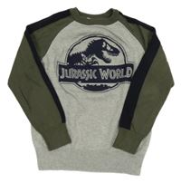 Šedo-khaki svetr Jurský Svět C&A