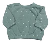 Zelenošedá mikina s puntíky Primark