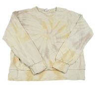 Béžovo-barevná batikovaná mikina Lindex