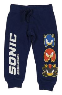 Tmavomodré tepláky se Sonicem H&M