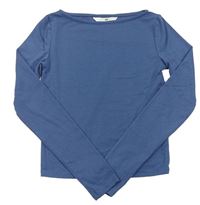 Tmavomodré crop triko H&M