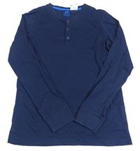 Tmavomodré triko H&M