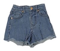 Modro-bílé pruhované riflové kraťasy Denim Co.