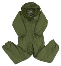 Khaki šusťáková zimní funkční kombinéza s kapucí TRESPASS