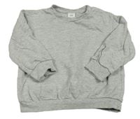 Šedá melírovaná mikina H&M
