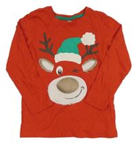 Červené triko se sobem Kiki&Koko