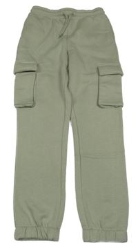 Světlekhaki cargo tepláky St. Bernard