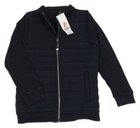 Nové - tmavomodrá prošívaná bundomikina F&F