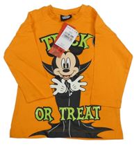 Nové - oranžové triko s Mickey Next