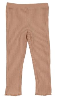 Světlerůžové žebrované kamaše F&F