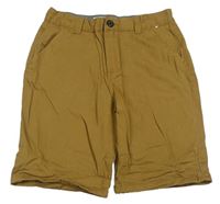 Hnědé plátěné chino kraťasy Denim Co.