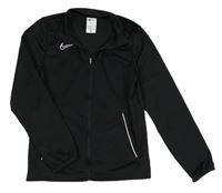 Černá sportovní propínací funkční mikina s logem Nike