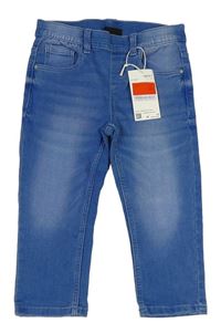 Modré elastické capri rifle C&A