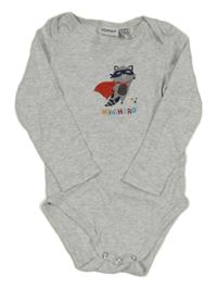 Světlešedé melírované body s mývalem Lily & Dan